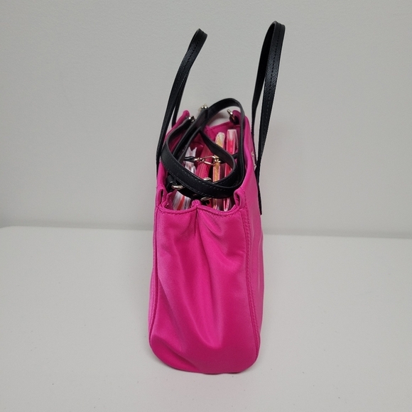 Kate Spade Hot Pink Small Nylon Tote Bag. - Picture 3 of 12